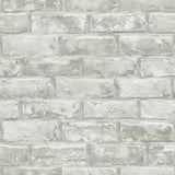 Brick Grey Peel and Stick Wallpaper by RoomMates - RMK11805WPZ