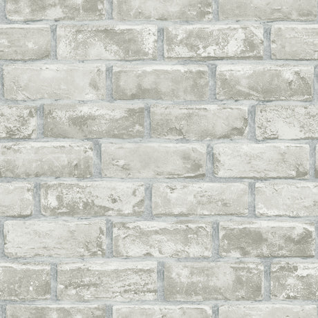 Brick Grey Peel and Stick Wallpaper by RoomMates - RMK11805WPZ