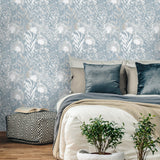 Dandelion White Peel & Stick Wallpaper