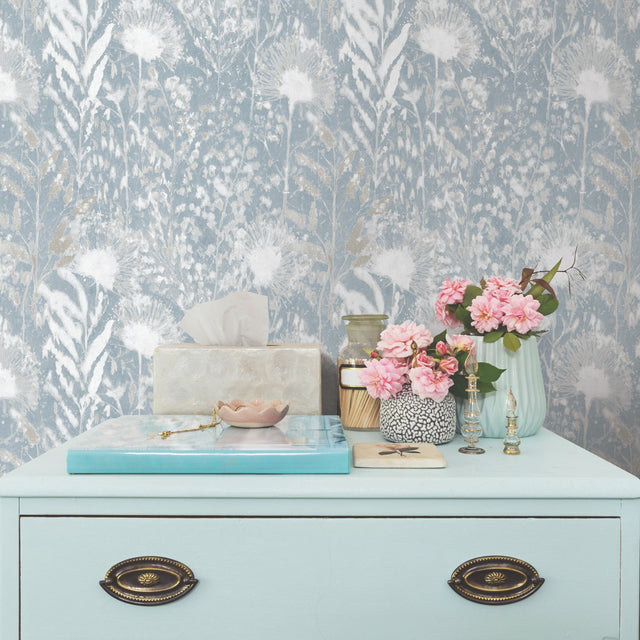 Dandelion White Peel & Stick Wallpaper