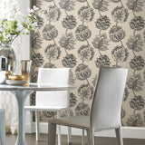 Batik Jacobean Taupe Peel & Stick Wallpaper