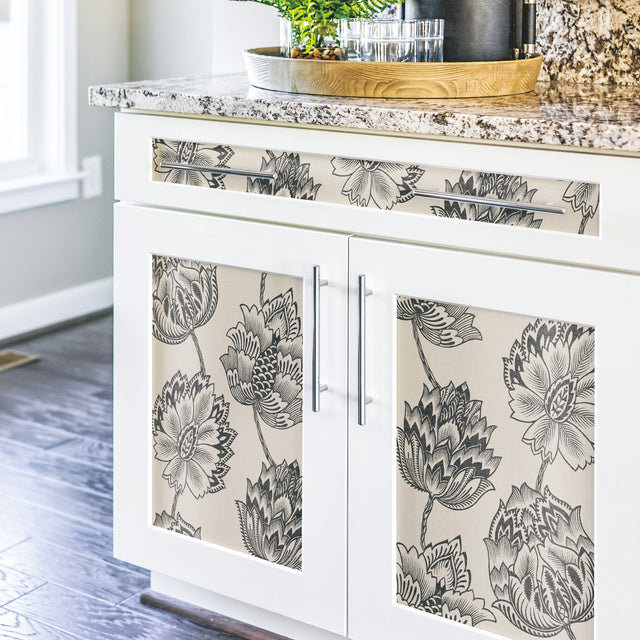 Batik Jacobean Taupe Peel & Stick Wallpaper