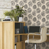 Batik Jacobean Taupe Peel & Stick Wallpaper