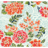 Zen Garden Blue Peel & Stick Wallpaper with Floral Pattern, Modern Style - York RMK11854RL