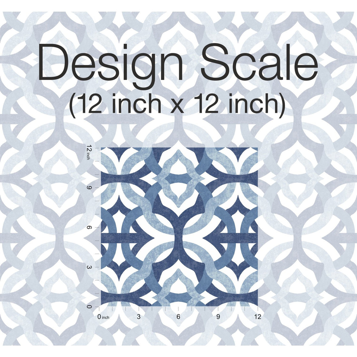 Tipton Blue Peel & Stick Wallpaper with Geometric Abstract Motif - York RMK11866RL