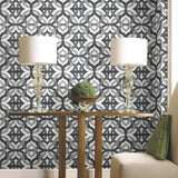 Tipton Grey Geometric Abstract Peel & Stick Wallpaper - Waverly/RoomMates RMK11867RL