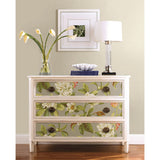 Live Artfully Taupe Peel & Stick Wallpaper with Floral Botanical Pattern - York RMK11883RL