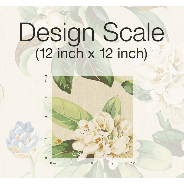 Live Artfully Green Floral Peel & Stick Wallpaper with Traditional Nature Pattern - York RMK11884RL
