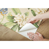 Live Artfully Green Floral Peel & Stick Wallpaper with Traditional Nature Pattern - York RMK11884RL