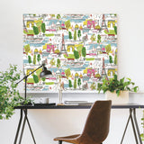 Arrondissement Green Peel & Stick Wallpaper with Paris Map Motif - York RMK11888RL
