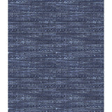 Tabby Blue Peel & Stick Wallpaper with Modern Woven Texture Pattern - York RMK11889RL