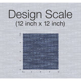 Tabby Blue Peel & Stick Wallpaper with Modern Woven Texture Pattern - York RMK11889RL