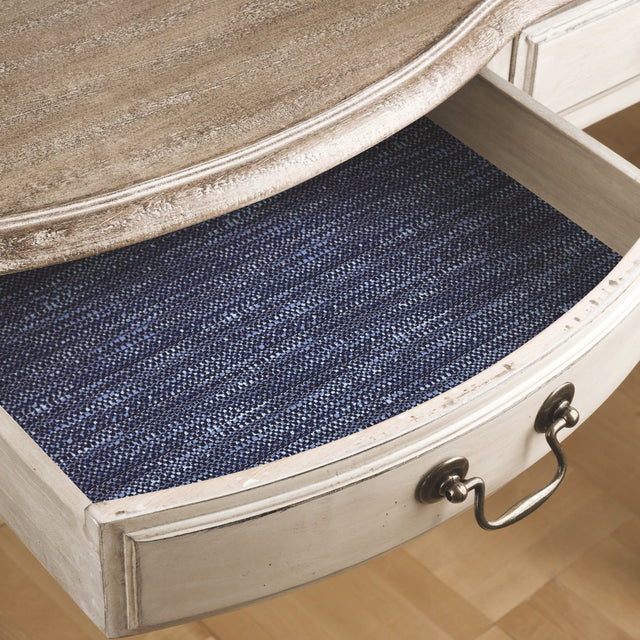 Tabby Blue Peel & Stick Wallpaper with Modern Woven Texture Pattern - York RMK11889RL