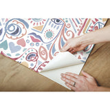 Mod Faces Pink Peel & Stick Wallpaper with Glam Global Novelty Pattern - York RMK11897RL