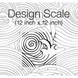 Asian Waves Black Peel & Stick Wallpaper with Coastal Novelty Pattern - York RMK11901RL