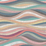 Mosaic Waves Pink Peel & Stick Wallpaper with Modern Novelty Pattern - York RMK11941RL