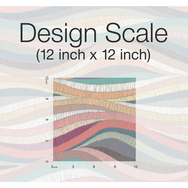 Mosaic Waves Pink Peel & Stick Wallpaper with Modern Novelty Pattern - York RMK11941RL