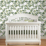 Latvus Green Peel & Stick Wallpaper with Botanical Leaves Pattern - York RMK11946WP