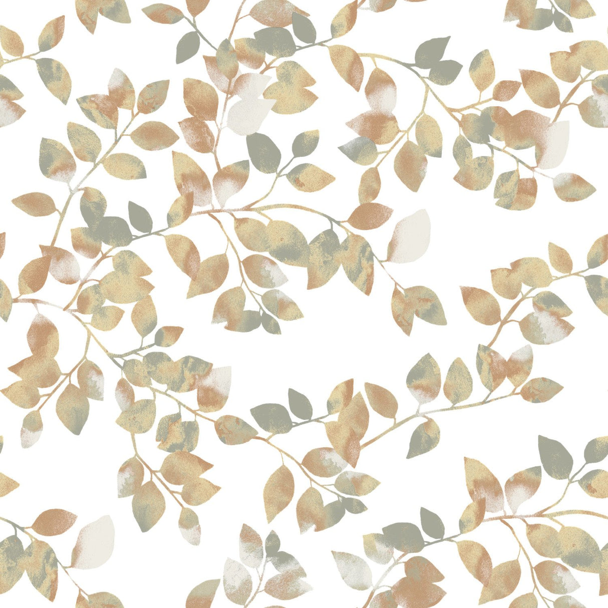 Latvus Orange Peel & Stick Wallpaper with Modern Botanical Leaves Pattern - RoomMates RMK11947WP - York