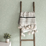 Twigs Green Peel & Stick Wallpaper with Modern Botanical Twig Pattern - York RMK11950WP