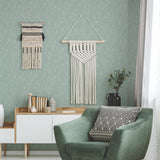 Twigs Green Peel & Stick Wallpaper with Modern Botanical Twig Pattern - York RMK11950WP