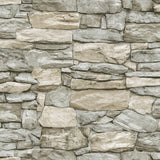 Stone Grey Peel and Stick Wallpaper in Grey by RoomMates - RMK11962WPZ