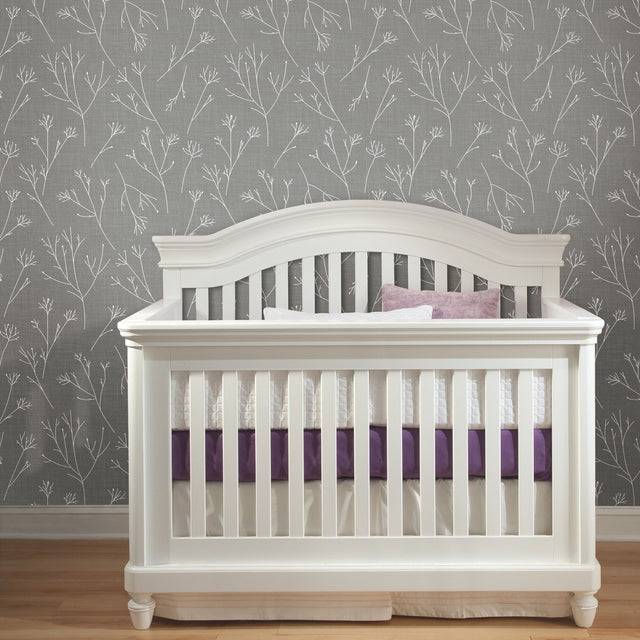 Twigs Grey Peel & Stick Wallpaper with Modern Woods & Forests Motif - York RMK11966WP
