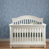 Twigs Blue Peel & Stick Wallpaper with Modern Scandinavian Twig Motif - York RMK11967WP