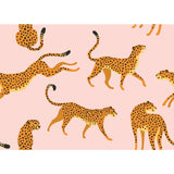 Cheetah Cheetah Pink Peel & Stick Wallpaper with Novelty Whimsical Animal Motif - York RMK11984RL