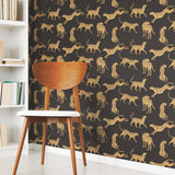 Cheetah Cheetah Orange Peel & Stick Wallpaper with Novelty Whimsical Animal Pattern - York RMK11986RL