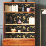 Cheetah Cheetah Orange Peel & Stick Wallpaper with Novelty Whimsical Animal Pattern - York RMK11986RL