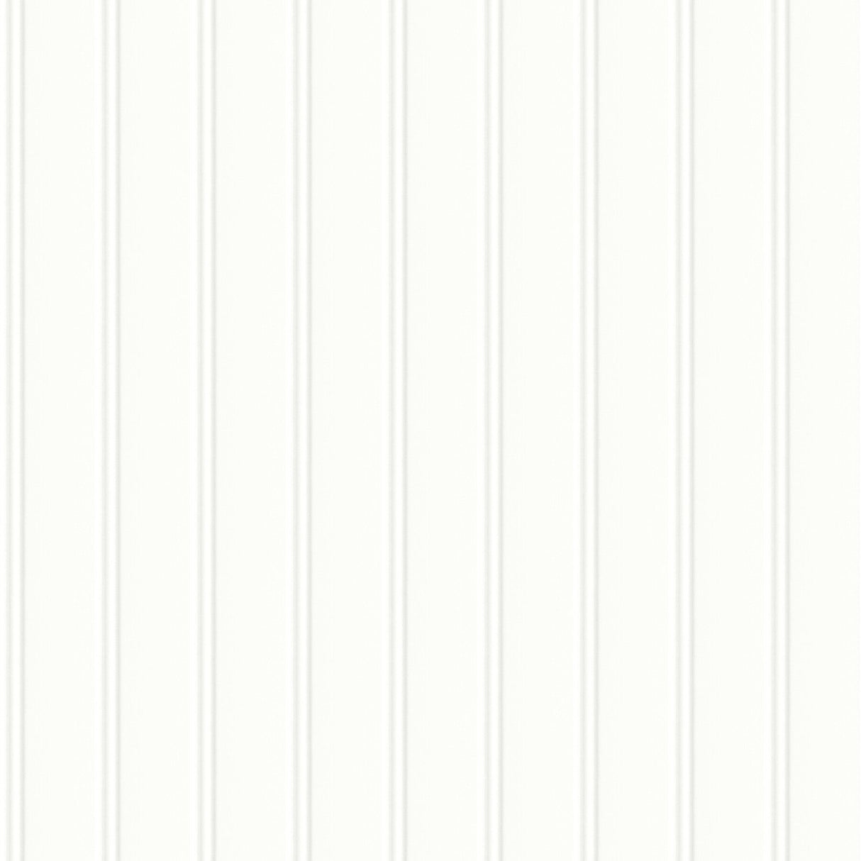 Beadboard White Peel & Stick Wallpaper with Wood Panel Look - York RMK11994WP