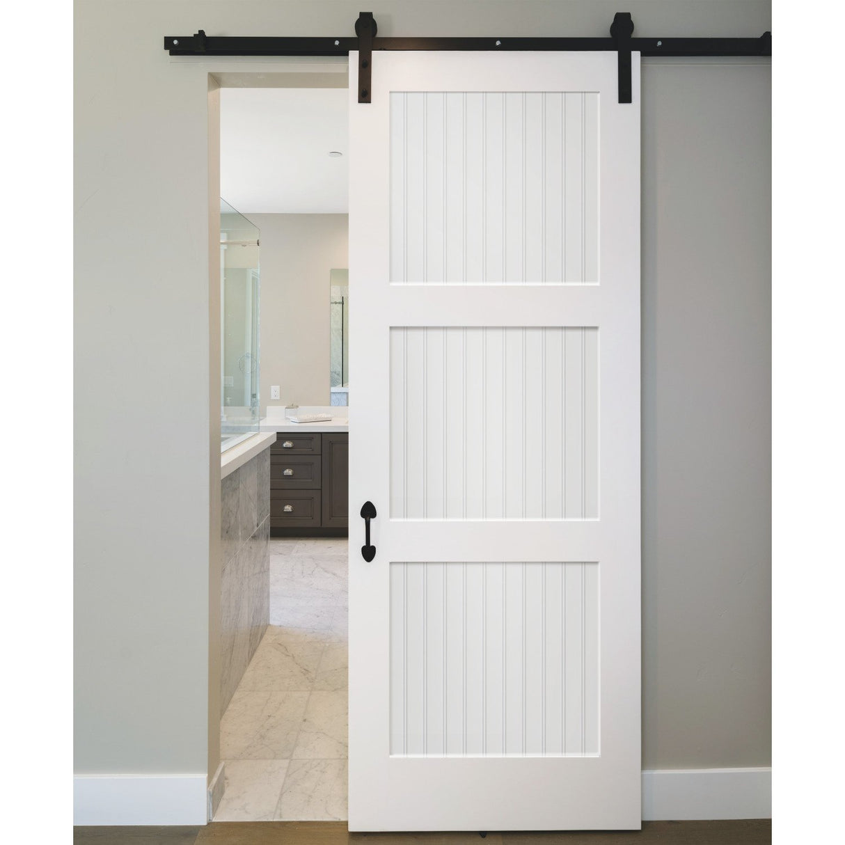 Beadboard White Peel & Stick Wallpaper with Wood Panel Look - York RMK11994WP