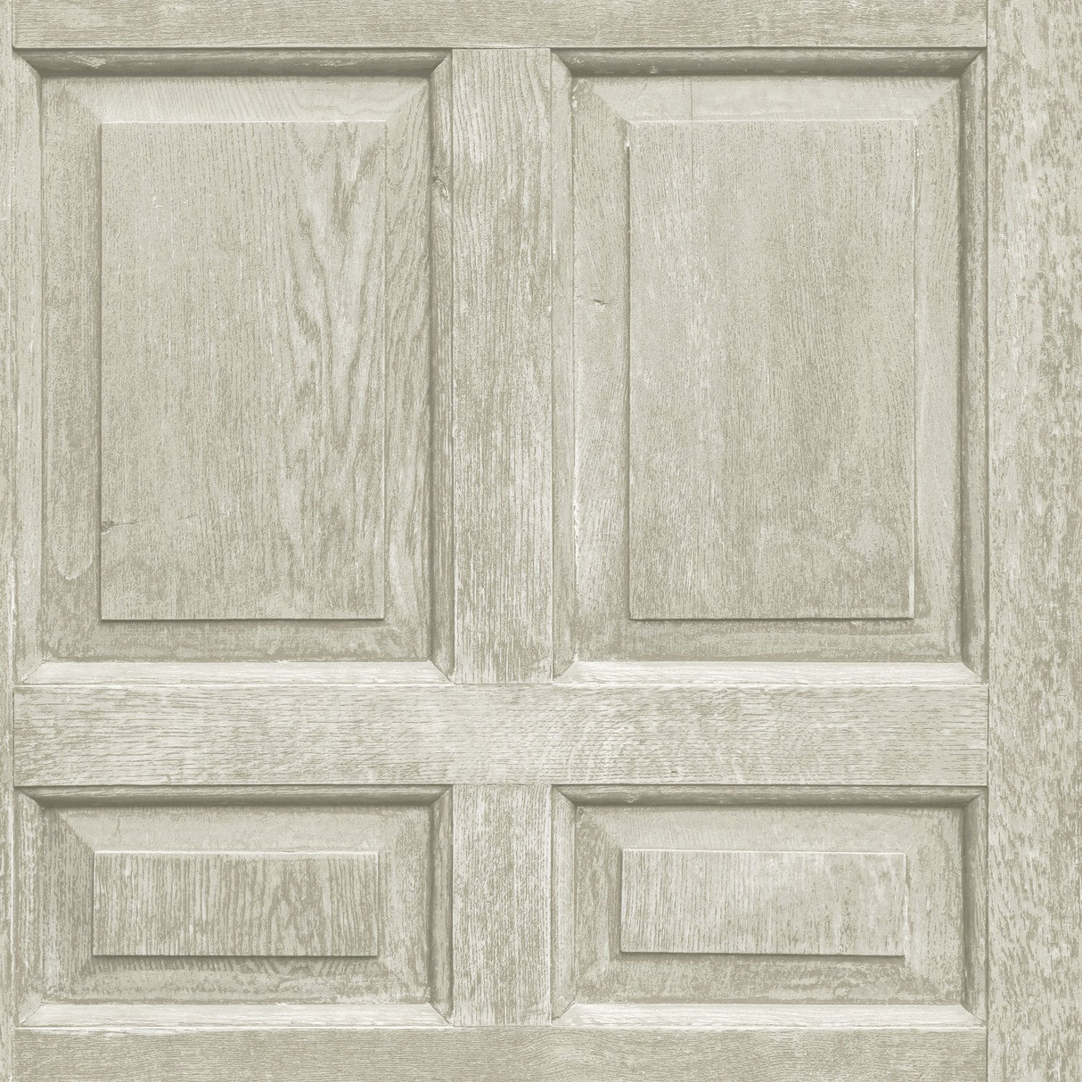 Beveled Wood Paneling Beige Peel & Stick Wallpaper with Vintage Wood Look Panel Motif - York RMK12003WP