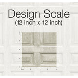 Beveled Wood Paneling Beige Peel & Stick Wallpaper with Vintage Wood Look Panel Motif - York RMK12003WP