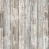 Weathered Planks Brown Peel & Stick Wallpaper with Rustic Wood Look - York RMK12007WP