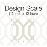 Gazebo Lattice Taupe Peel & Stick Wallpaper with Geometric Lattice Pattern - York RMK12012WP