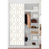 Gazebo Lattice Taupe Peel & Stick Wallpaper with Geometric Lattice Pattern - York RMK12012WP