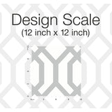 Gazebo Lattice Grey Peel & Stick Wallpaper with Geometric Lattice Pattern - York RMK12013WP