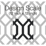 Gazebo Lattice Black Peel & Stick Wallpaper with Geometric Lattice Pattern - York RMK12014WP