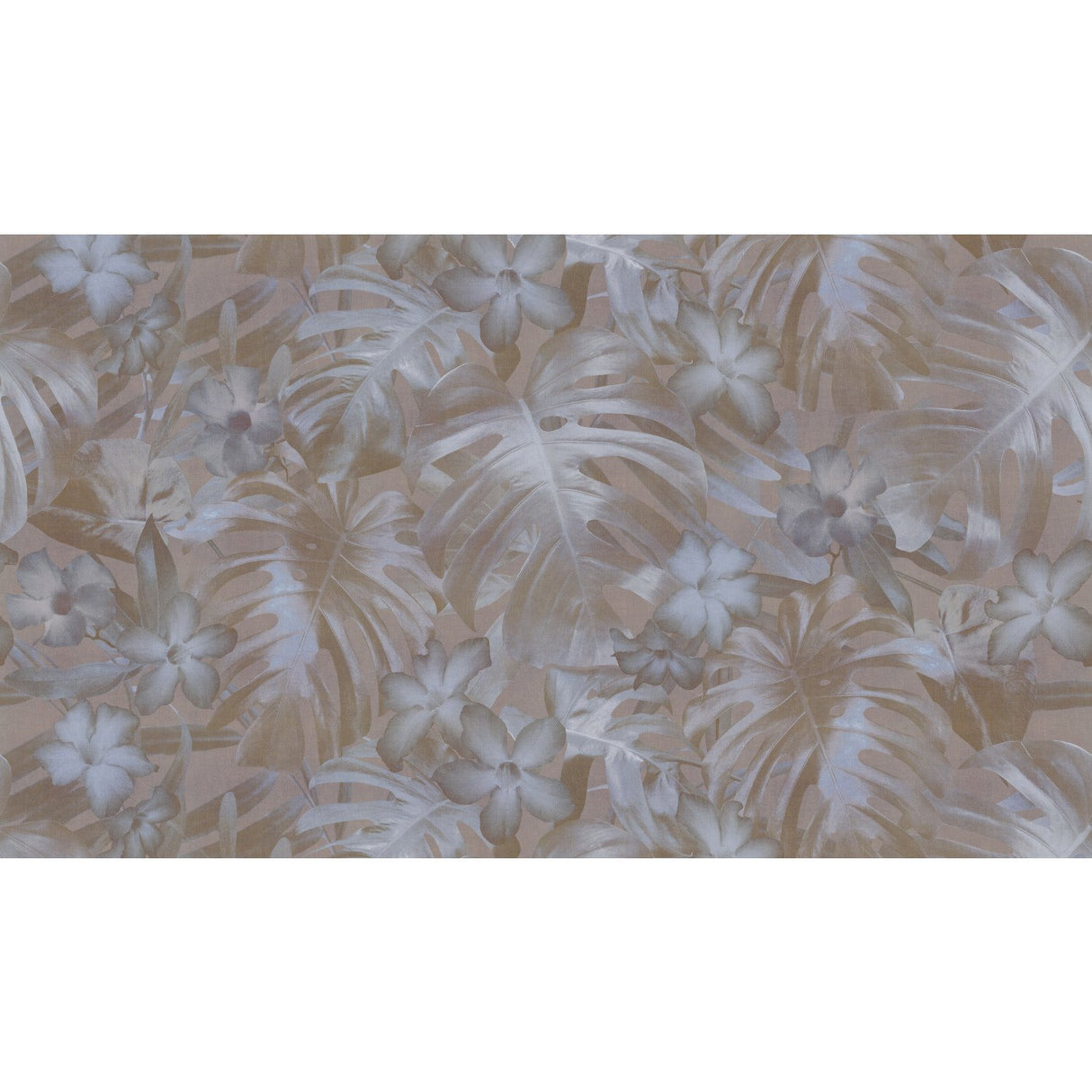 Moonlit Palms Brown Peel & Stick Wall Mural with Whimsical Botanical Trees Pattern - York RMK12024M