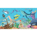 Underwater Discovery Blue Peel & Stick Wall Mural with Nautical Kids Style - York RMK12032M