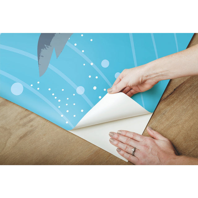 Underwater Discovery Blue Peel & Stick Wall Mural with Nautical Kids Style - York RMK12032M