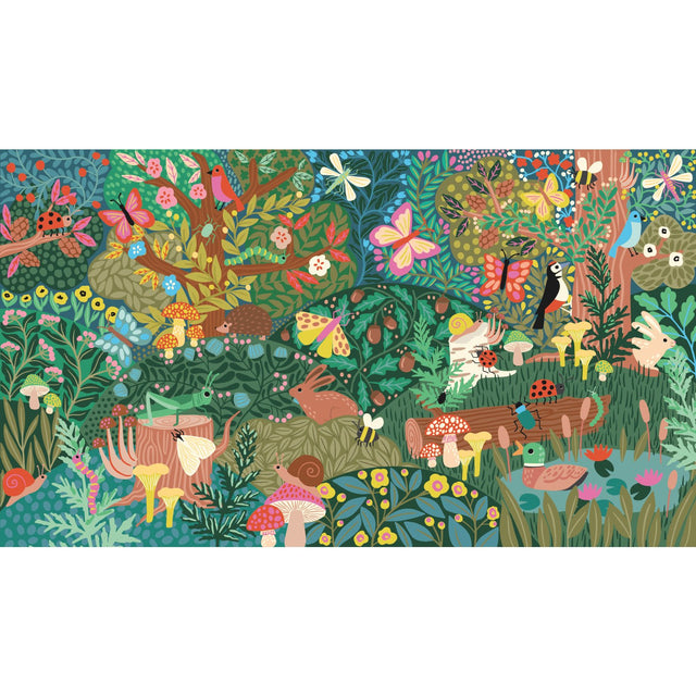 Woodland Wonderland Green Peel & Stick Wall Mural with Novelty Transitional Pattern - York RMK12033M