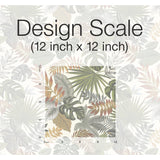Palm Frond Toss Green Peel & Stick Wallpaper with Tropical Trees Pattern - York RMK12045RL