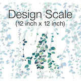 Hanging Watercolor Vines Blue Peel & Stick Wallpaper with Botanical Nature Pattern - York RMK12059RL