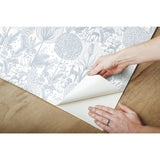 Forest Friends Blue Peel & Stick Wallpaper with Kids Nature Novelty Pattern - York RMK12075RL