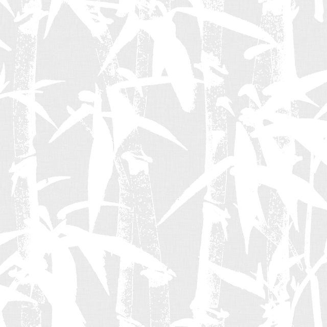 Modern Bamboo Grey Peel & Stick Wallpaper with Nature Bamboo Motif, Transitional Style - York RMK12077WP