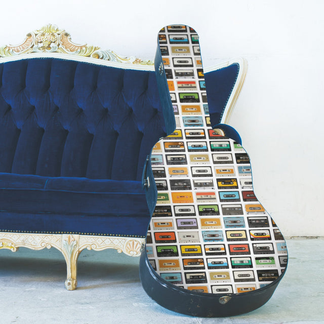 Retro Cassettes Multicolor Peel & Stick Wallpaper with Novelty Retro Pattern - York RMK12080RL