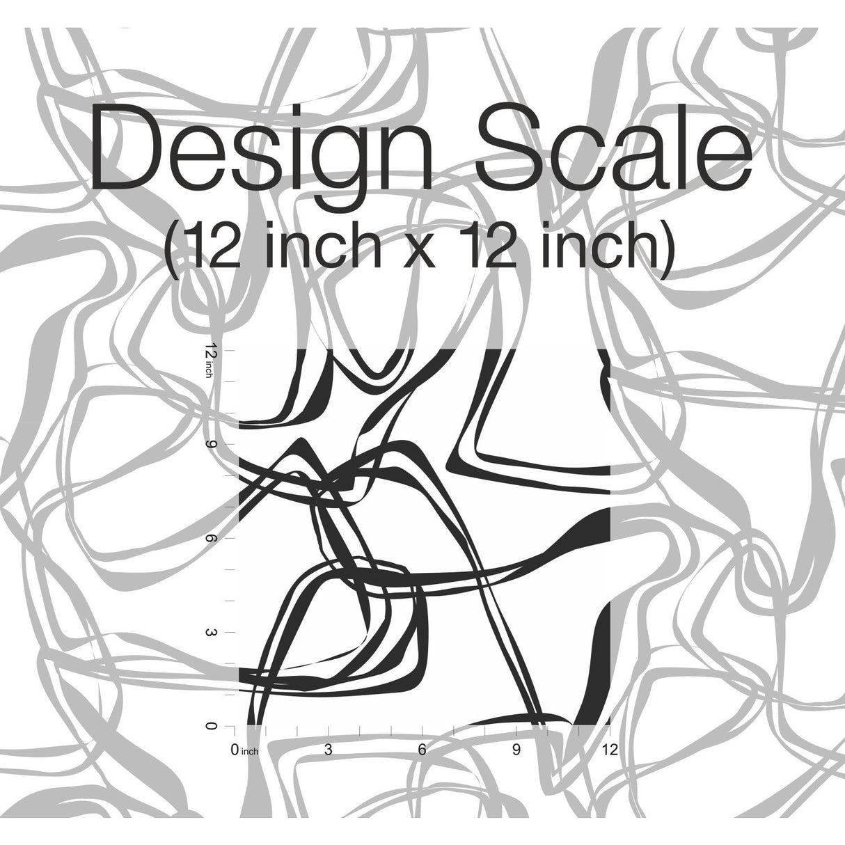 Ribbon Trail Black Peel & Stick Wallpaper with Modern Geometric Linework - York RMK12097RL